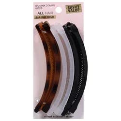 scünci Banana Combs Savvy Value 6 Each