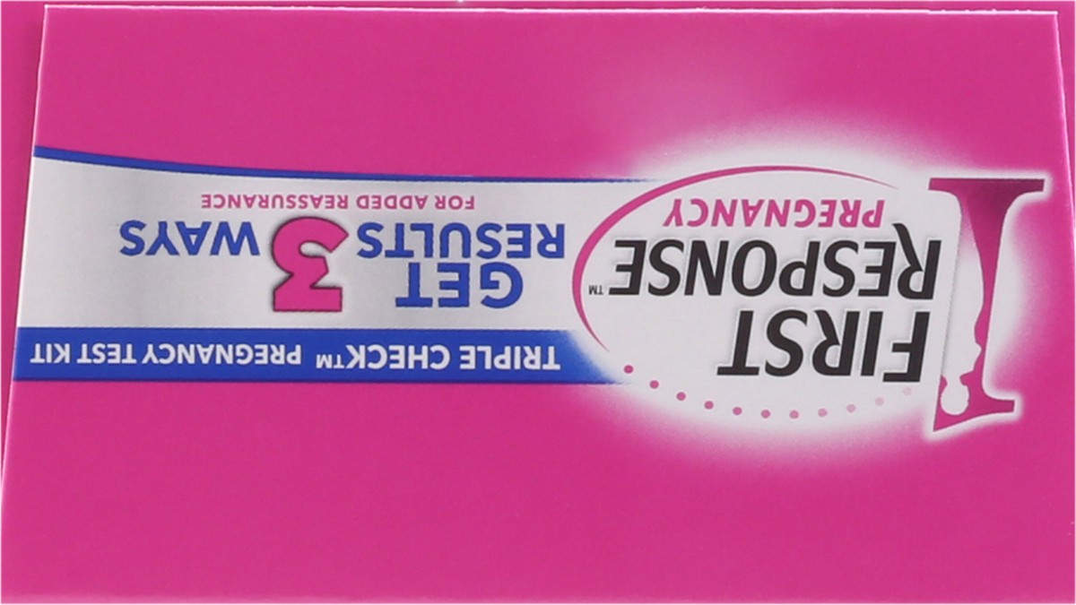 slide 7 of 9, First Response Triple Check Pregnancy Test 3 ct., 3 ct