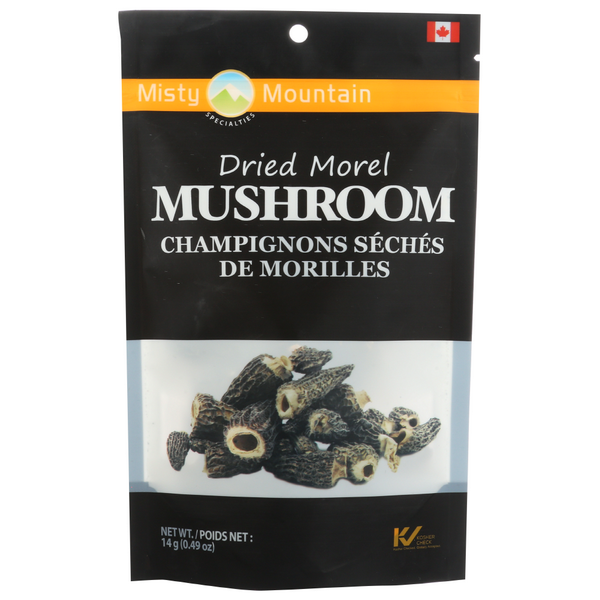 slide 1 of 1, Misty Mountain Specialties Dried Morel Mushroom, 0.49 oz