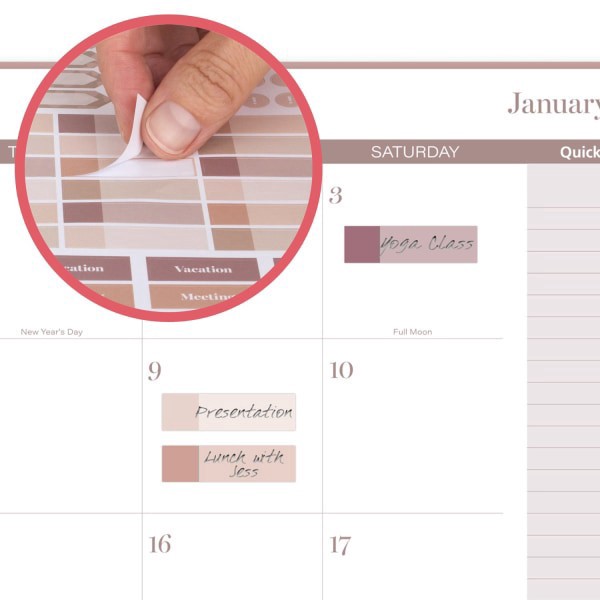 slide 2 of 10, Cambridge® Savannah 2026 Weekly Monthly Planner, Large, 8 1/2"" x 11"", 1 ct