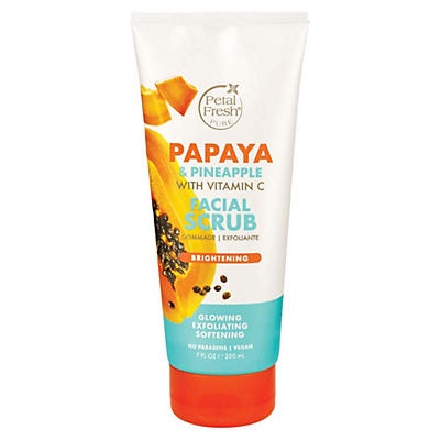 slide 1 of 1, Petal Fresh Papaya & Pineapple With Vitamin C Facial Scrub, 7 oz