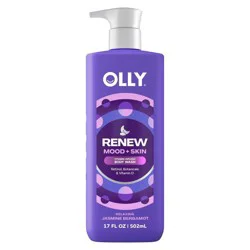 OLLY Mood + Skin Vitamin-Infused Relaxing Jasmine Bergamot Body Wash 17 fl oz