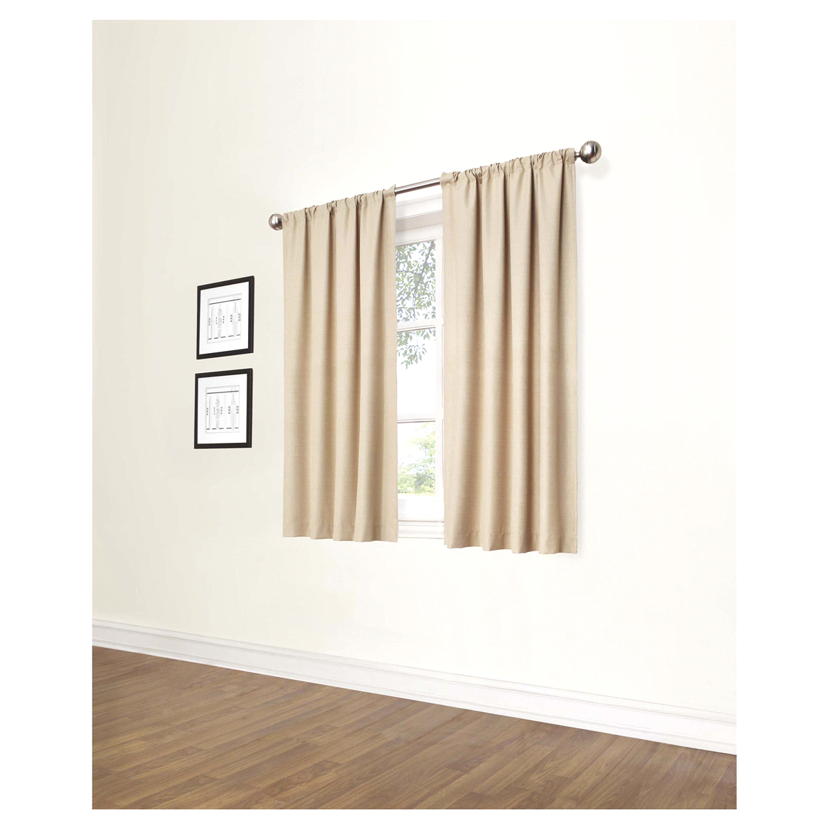 slide 1 of 1, Eclipse Kendall Blackout Window Curtain Panel - 63 - Cafe, 1 ct