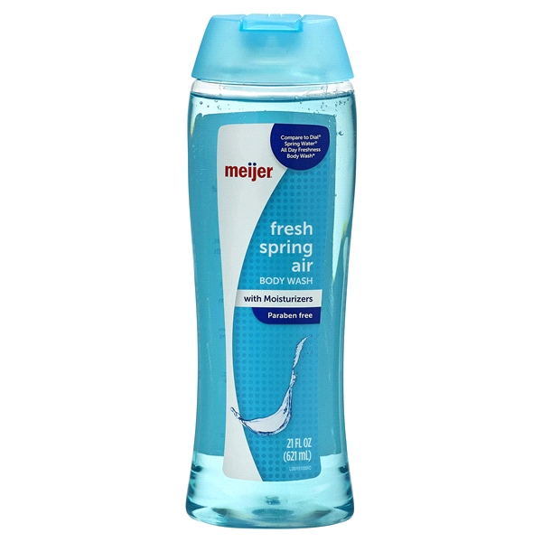 slide 1 of 1, Meijer Fresh Spring Air Body Wash, 21 oz