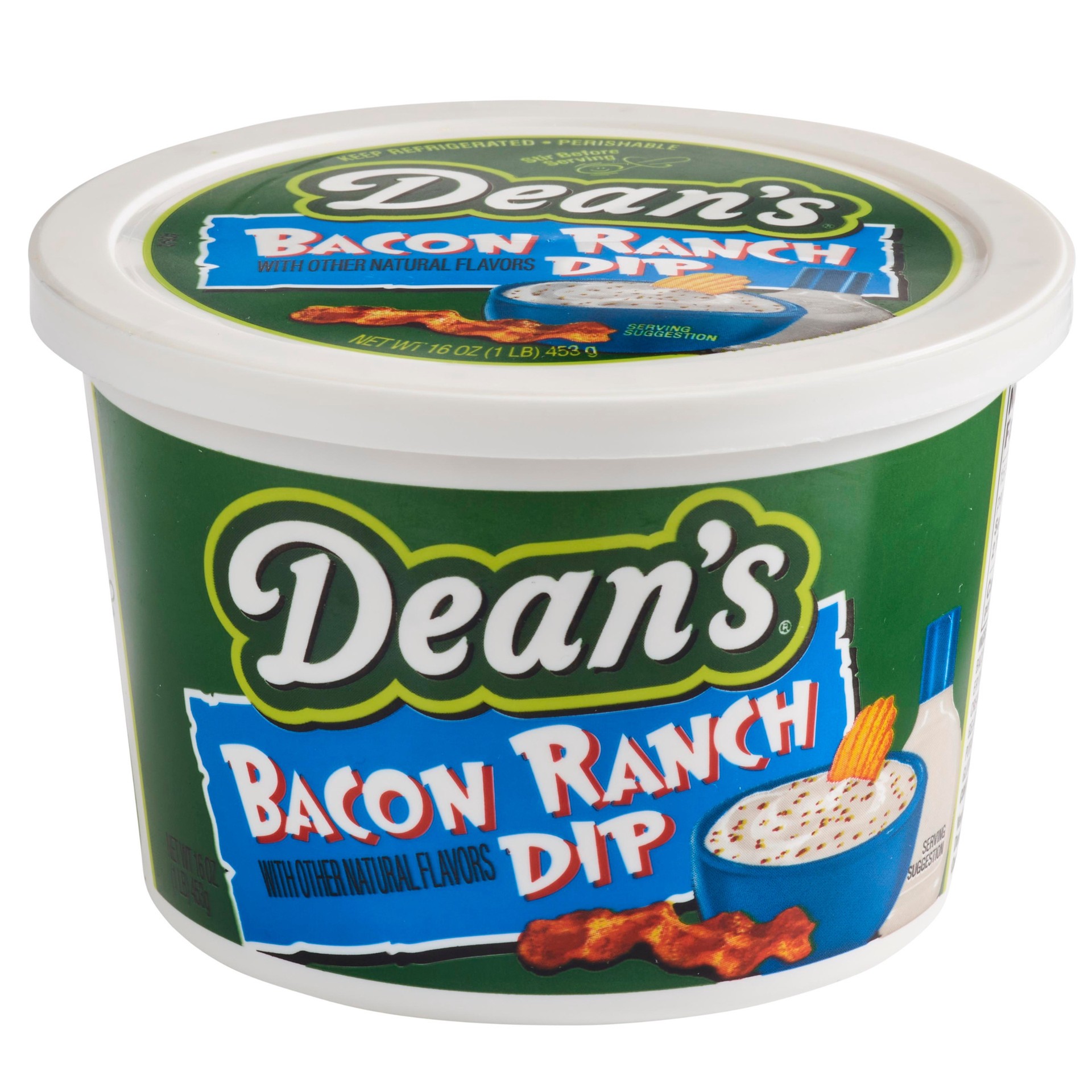 slide 1 of 4, Dean's Bacon Ranch Dip 16 oz Tub, 16 oz