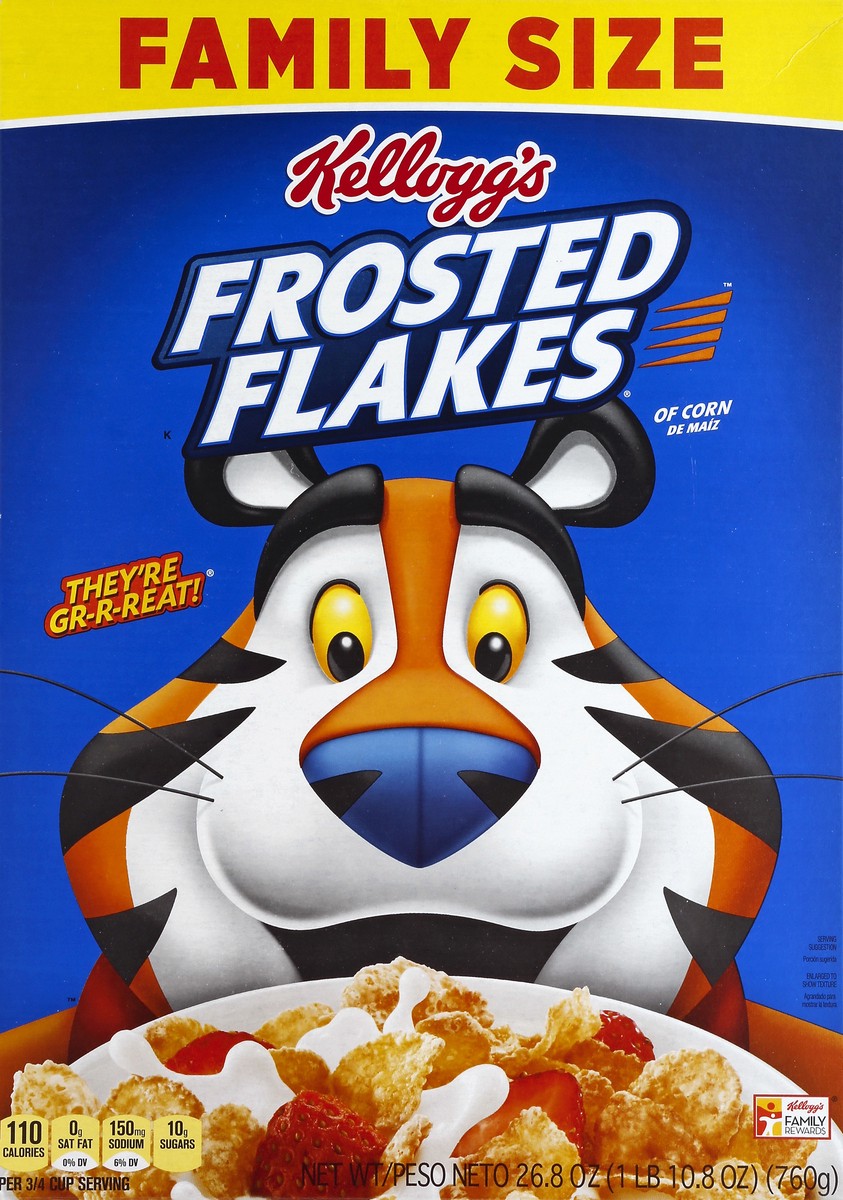 slide 1 of 8, Frosted Flakes Cereal 26.8 oz, 26.8 oz