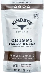 Kinder's Seasoned Woodfired Garlic with Hardwood Smoked Flavor Coating Mix 5 oz