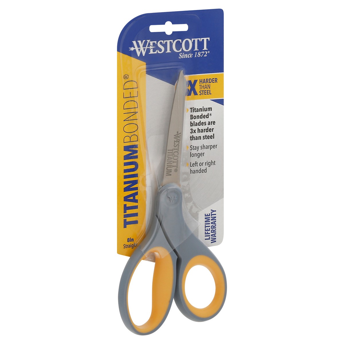 slide 3 of 9, Westcott Titanium Bonded 8 Inches Straight Scissors 1 ea, 1 ct