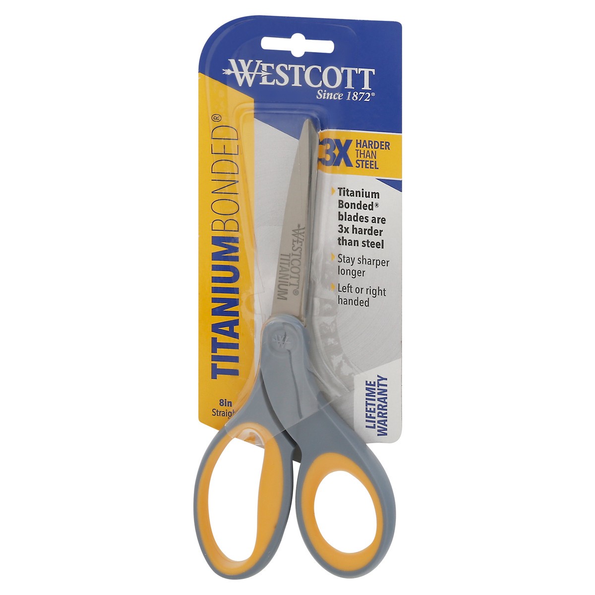 slide 4 of 9, Westcott Titanium Bonded 8 Inches Straight Scissors 1 ea, 1 ct