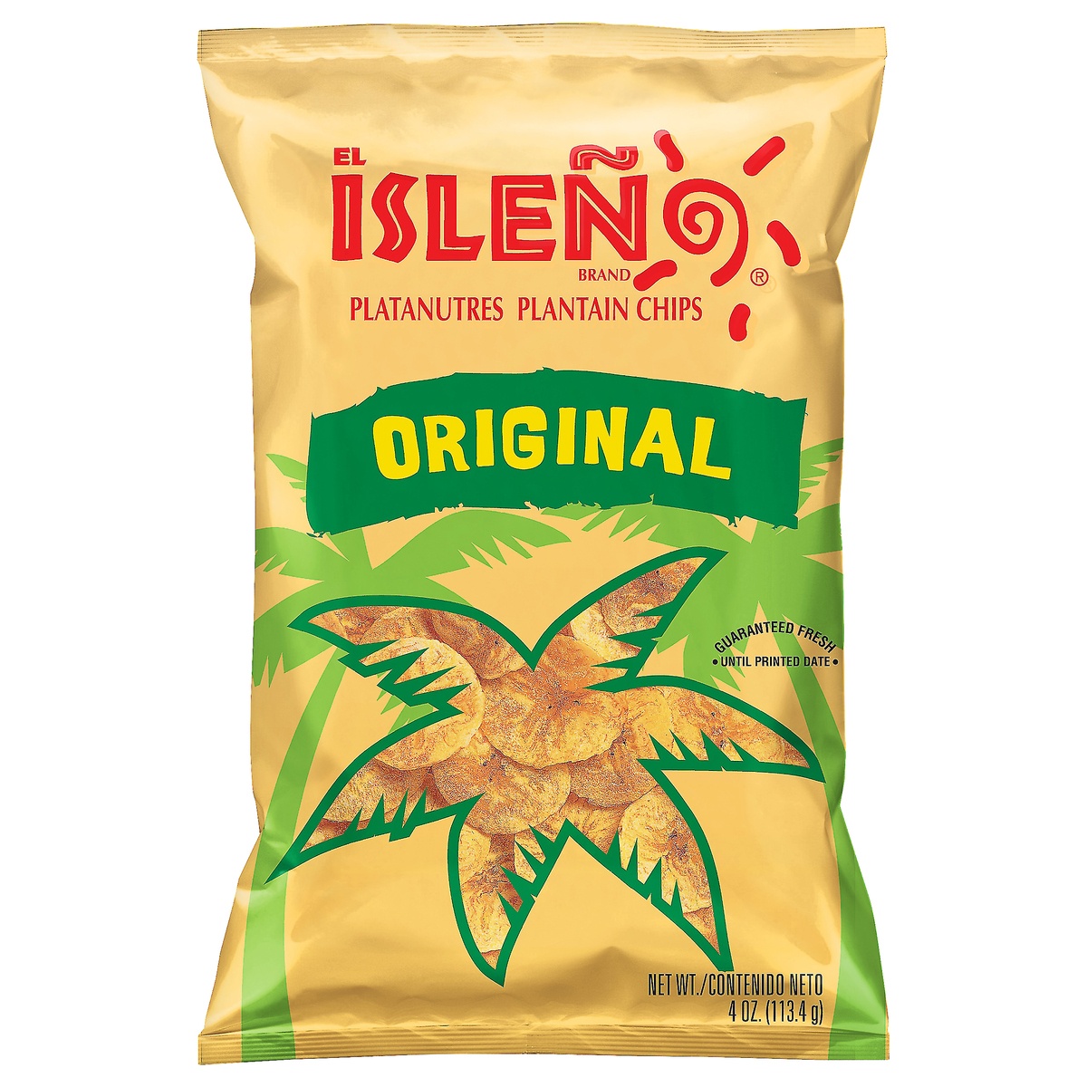 slide 1 of 1, El Isleno Plantain Chips, Original, 4 oz