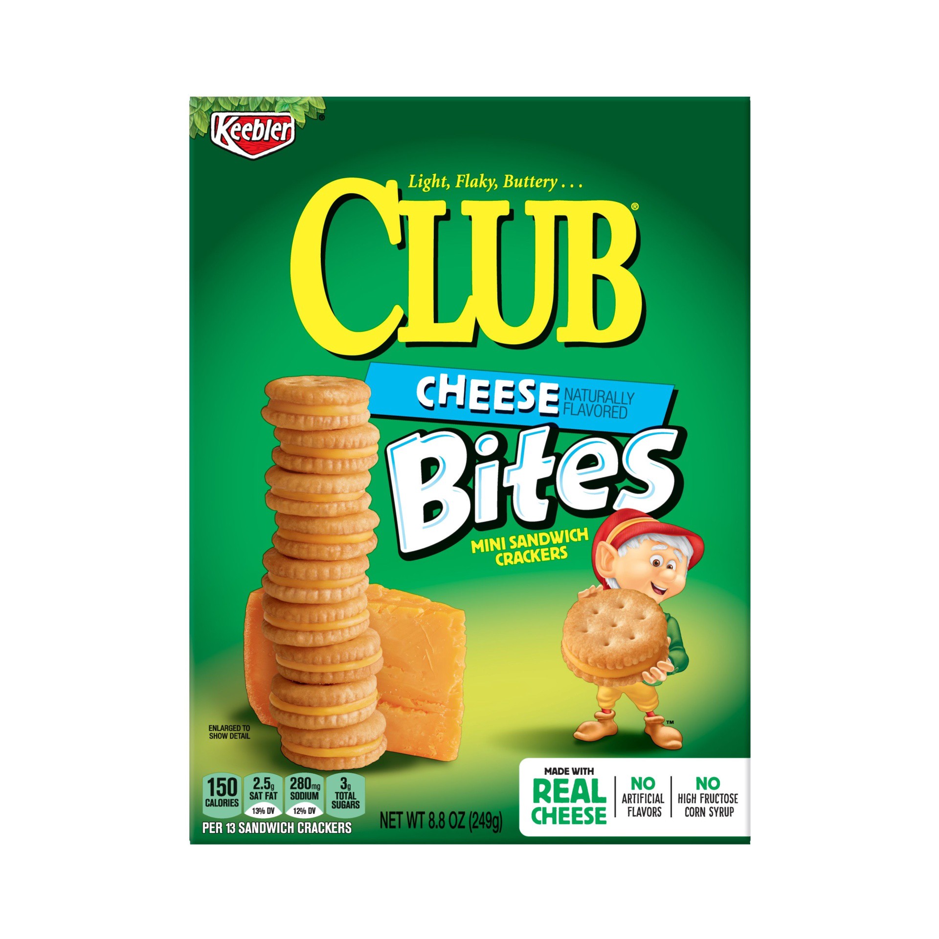 slide 2 of 7, Club Cheddar Cheese Sandwich Cracker Bites, 8.8 oz