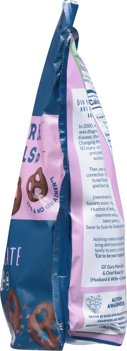 slide 4 of 14, Savor by Suzie Grain-Free Dark Chocolate Pretzels 5 oz, 5 oz
