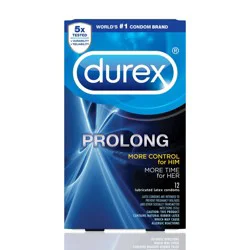 Durex Prolong Latex Condoms - 12ct
