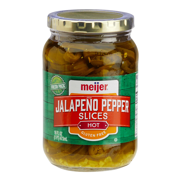 slide 1 of 4, Meijer Hot Jalapeno Slices, 16 oz