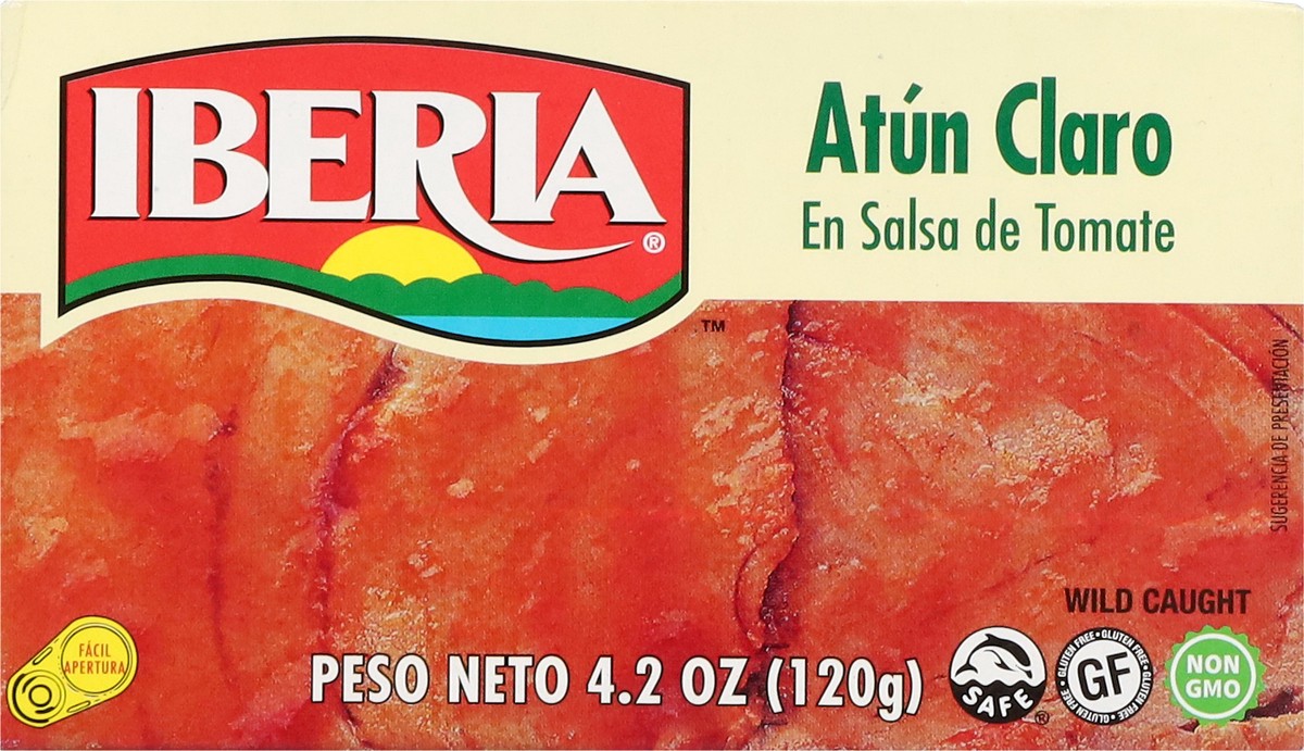 slide 9 of 14, Iberia Light Tuna In Tomato Sauce, 4 oz