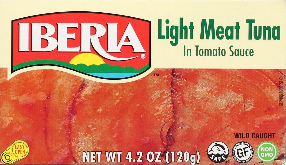 slide 6 of 14, Iberia Light Tuna In Tomato Sauce, 4 oz