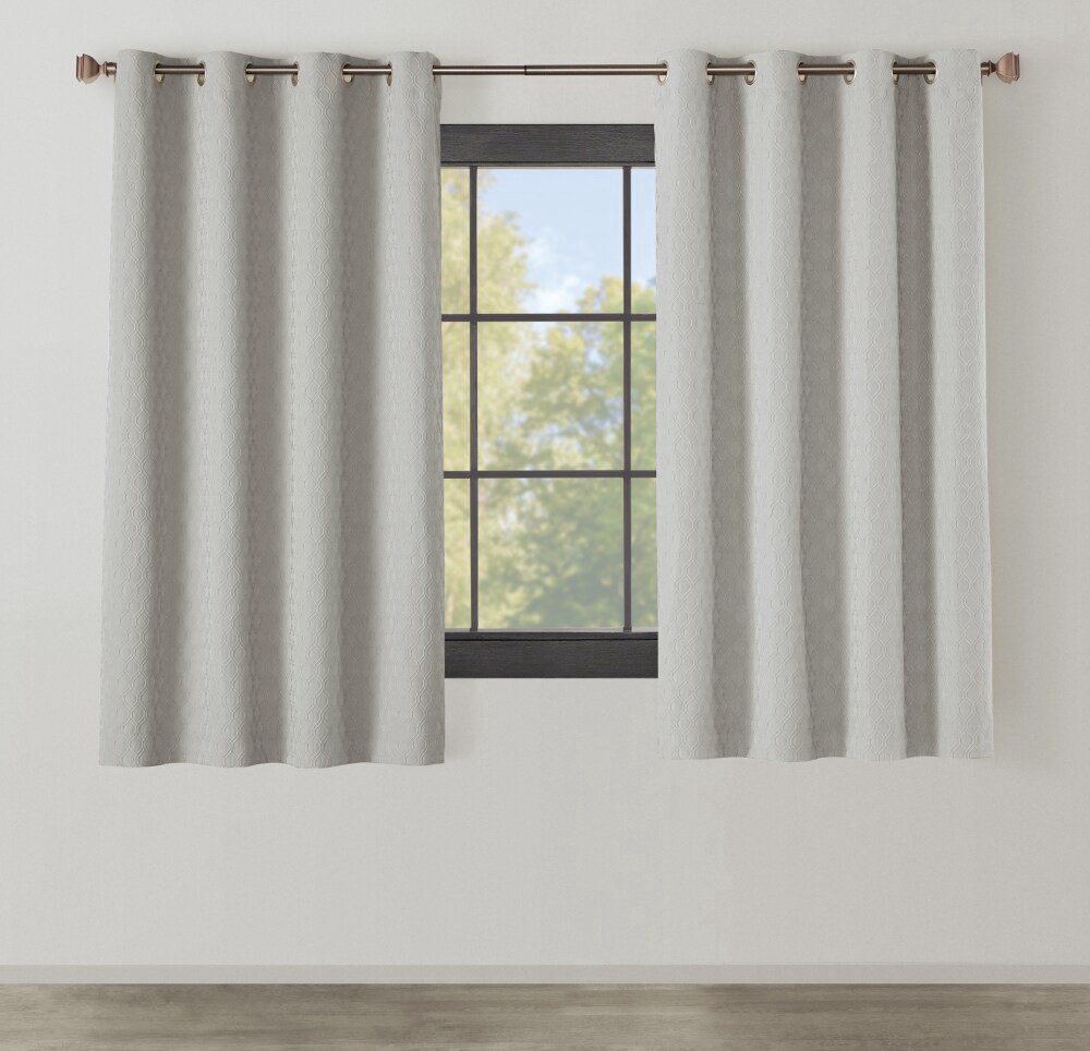 slide 1 of 1, Modavari Home Fashions Esquire Grommet Blackout Single Window Panel - Stone, 52 x 63 in