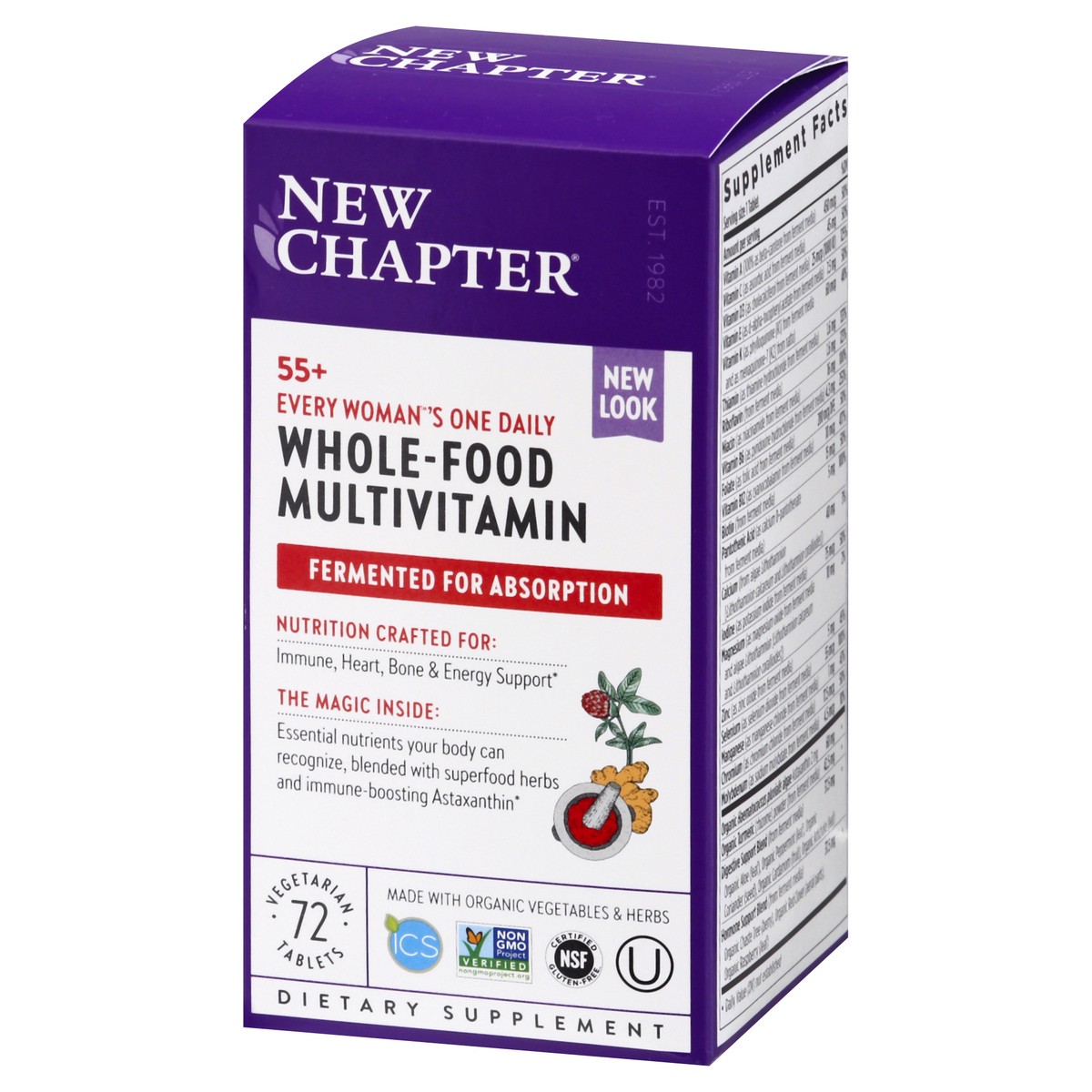 slide 8 of 13, New Chapter One Daily Every Woman's Multivitamin 55+, 72 ct