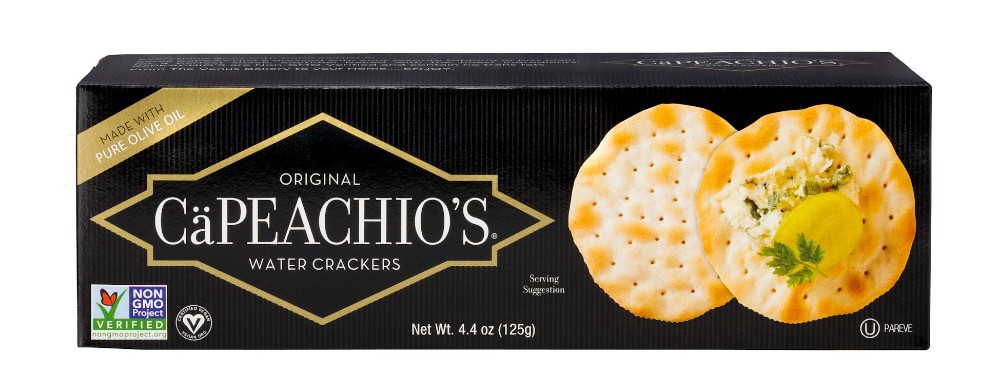 slide 1 of 2, CaPeachio’s Capeachio's Original Water Crackers, 4.4 oz
