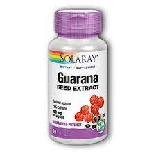 slide 1 of 1, Solaray Guarana Seed Extra Strength, 60 ct