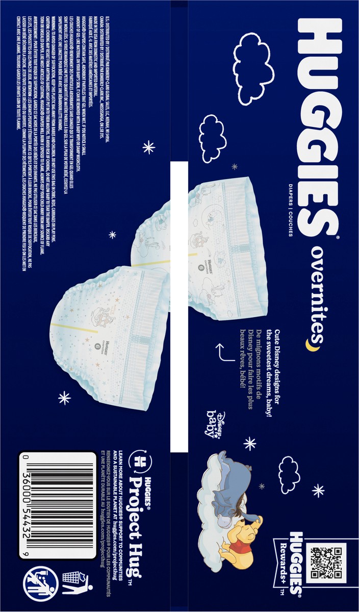 slide 6 of 9, Huggies Overnites Nighttime Baby Diapers, Size 6, 72ct, 72 ct