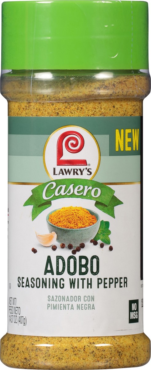 slide 2 of 7, Lawry's Casero Adobo with Pepper, 14.37 oz, 14.37 oz