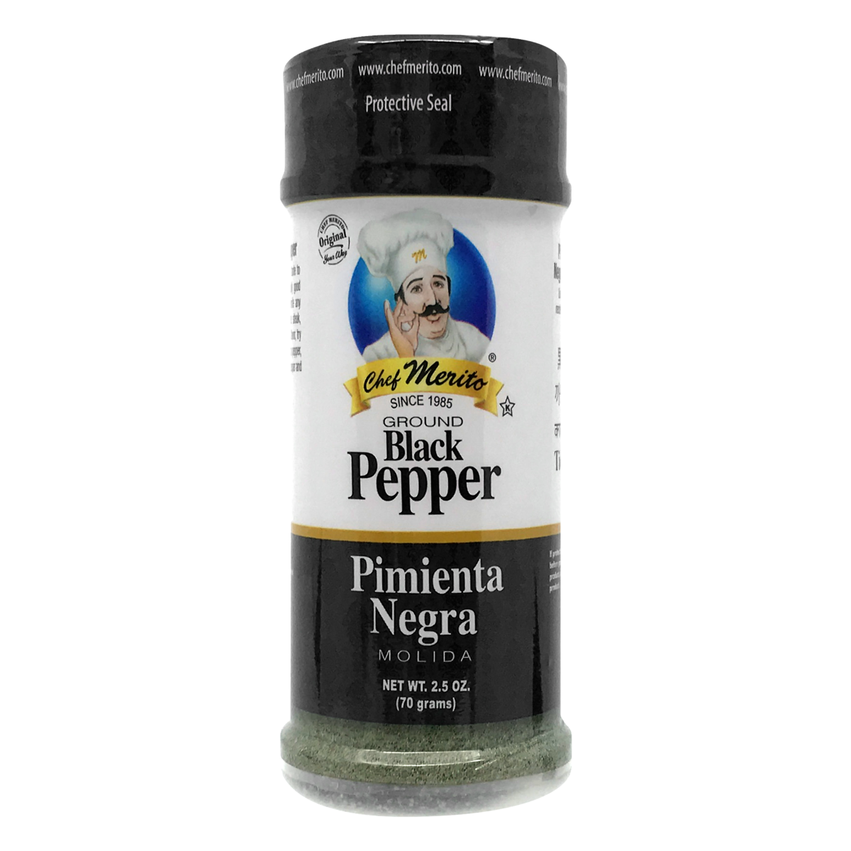 slide 1 of 1, Chef Merito Black Pepper, 2.5 oz