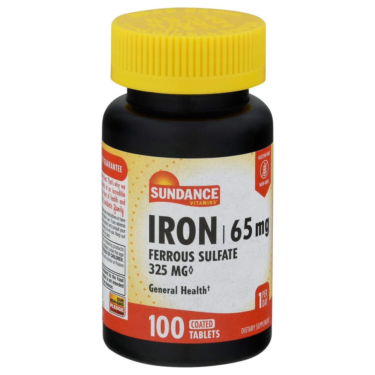 slide 2 of 9, Sundance Vitamins 65 mg Ferrous Sulfate Iron Tablets 100 ea, 100 ct