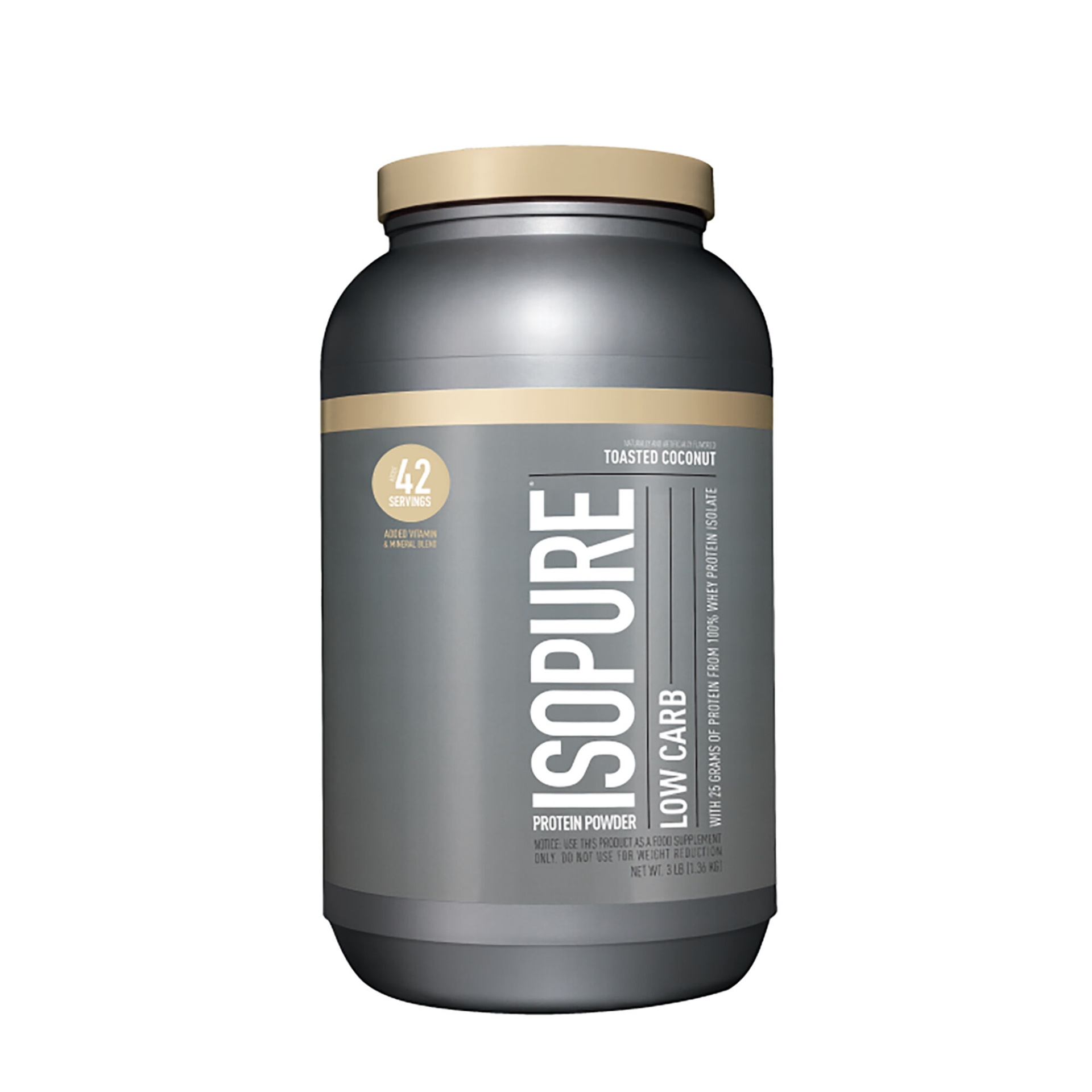 slide 1 of 1, Isopure Low Carb - Toasted Coconut, 3 lb