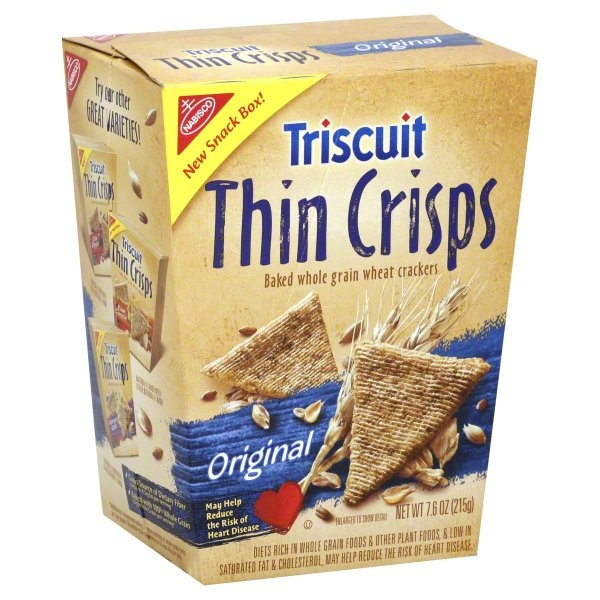 slide 1 of 1, Triscuit Crackers Thin Crisps Original, 7.6 oz