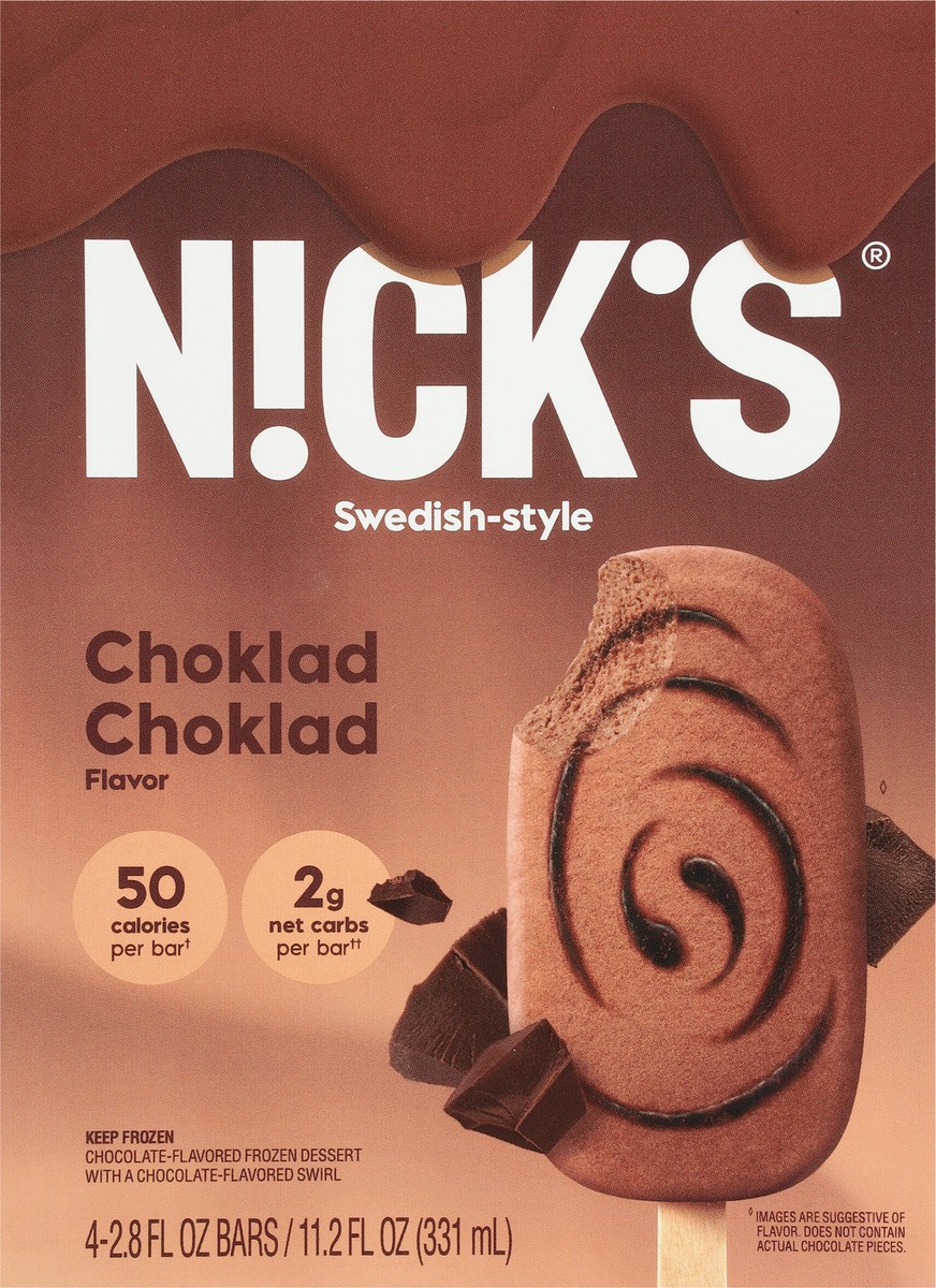 slide 5 of 9, Nick's Chocolate Pops - 4pk, 11.2 oz