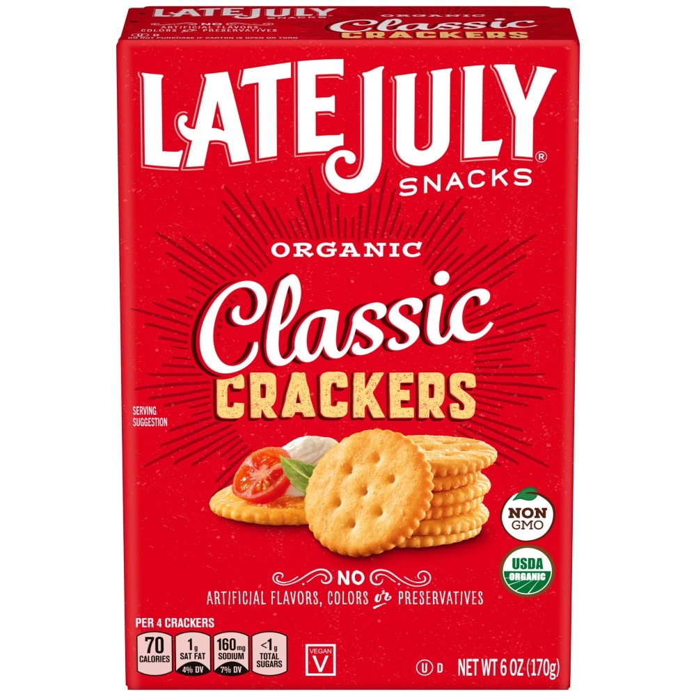 slide 1 of 8, Late July Organic Classic Crackers, 6 oz