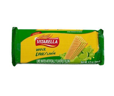slide 1 of 1, Vitarella Lime Wafers, 4.2 Oz., 1 ct