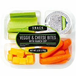 Snack Sensations with Ranch Dip Veggie & Cheese Bites with Ranch Dip 6 oz