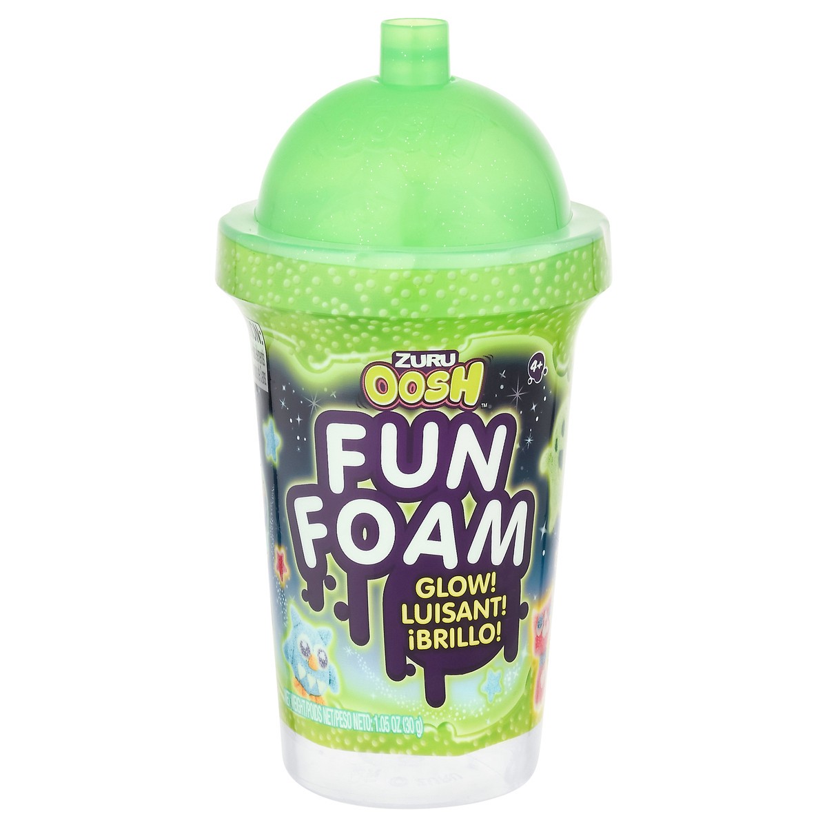 slide 1 of 9, Zuru Oosh Glow Green Fun Foam 1.05 oz, 1.05 oz