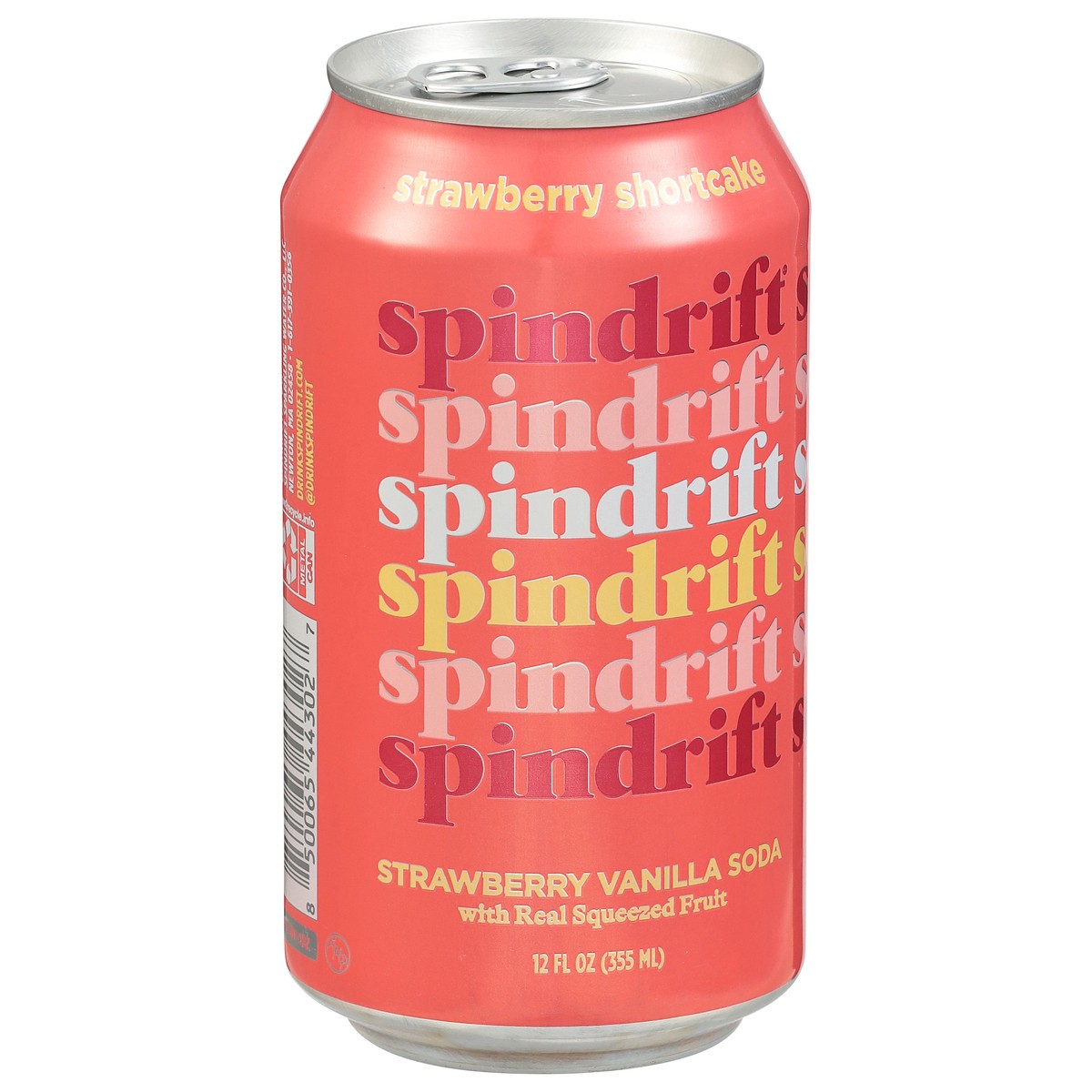 slide 14 of 14, Spindrift Strawberry Shortcake Soda - 12 fl oz, 12 fl oz