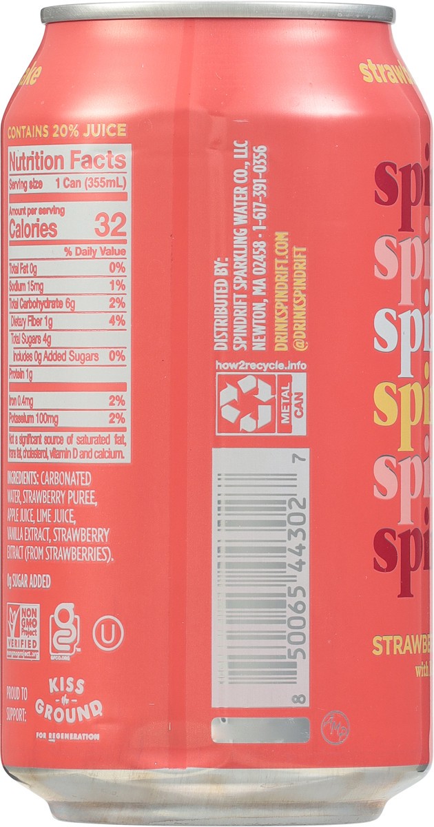 slide 9 of 14, Spindrift Strawberry Shortcake Soda - 12 fl oz, 12 fl oz