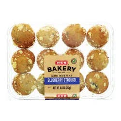 H-E-B Bakery Blueberry Streusel Mini Muffins