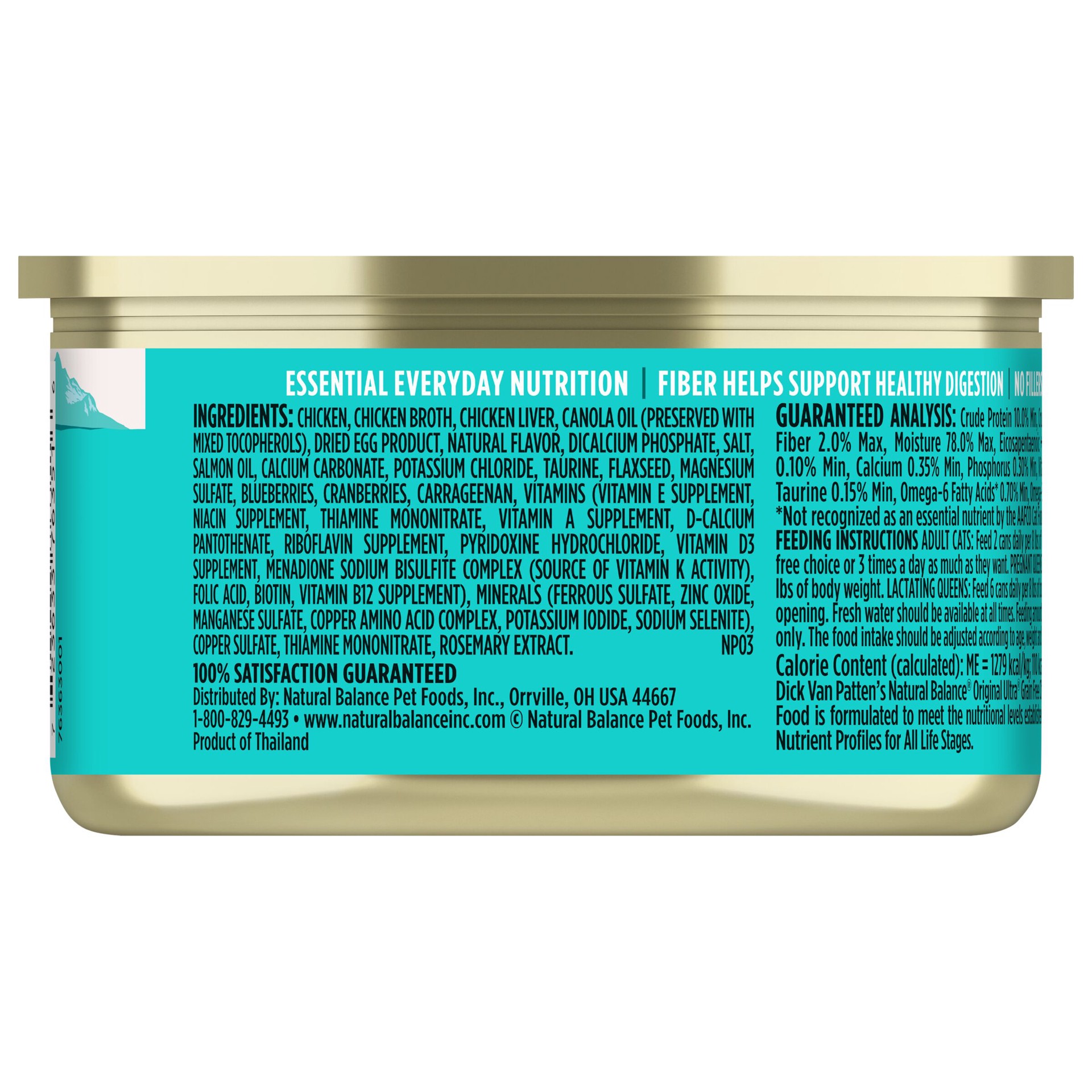 slide 5 of 5, Natural Balance Original Ultra Grain Free Wet Kitten Food, Chicken Formula, 3 oz Can, 3 oz