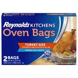 Reynolds Kitchens Turkey Size Oven Bags, Holds Up to 24 Pounds, 2 Count