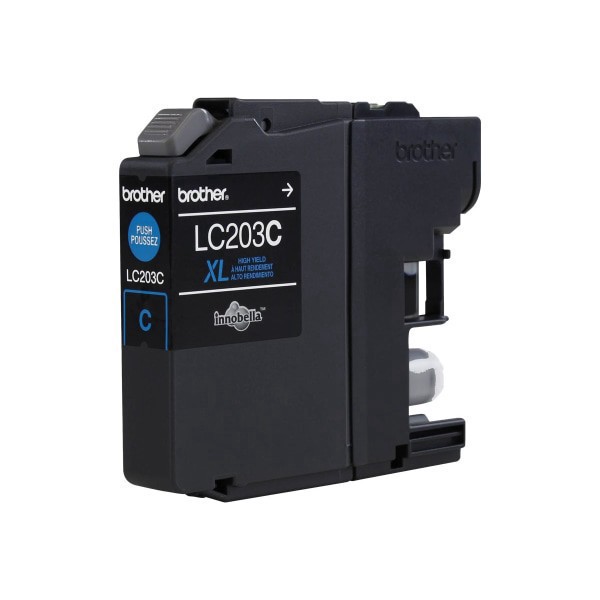slide 4 of 4, Brother High-Yield Ink Cartridge, Cyan, Lc203Cs, 1 ct