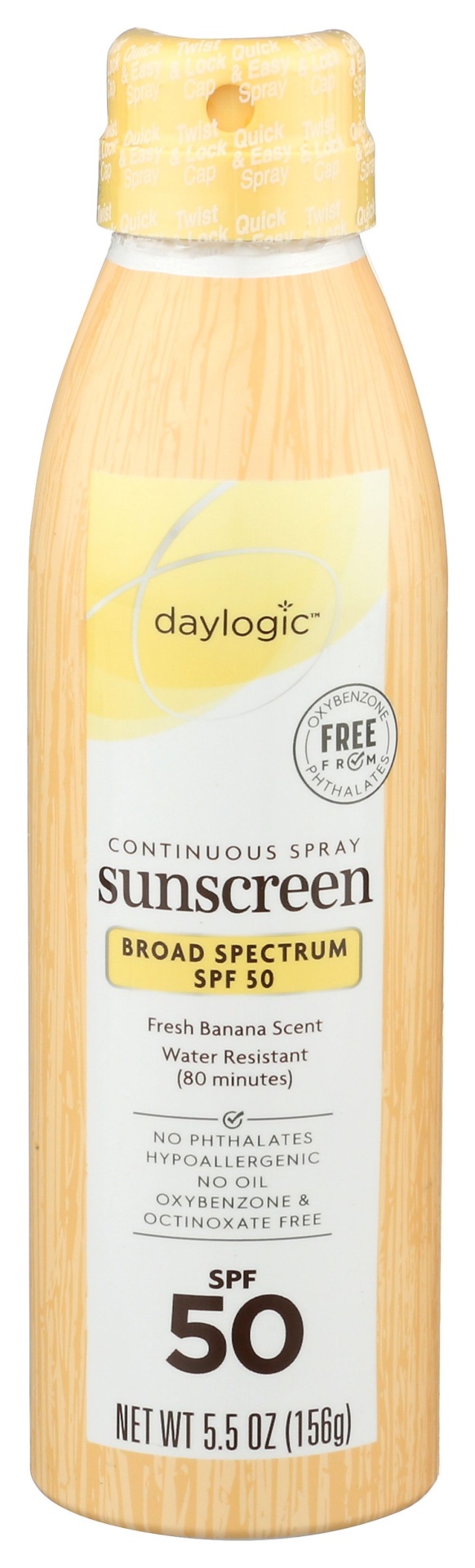 slide 1 of 2, Daylogic Continuous Spray Sunscreen Spf 50, 5.5 oz