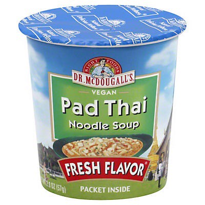 slide 1 of 9, Dr. McDougall's Soup Pad Thai Noodle, 