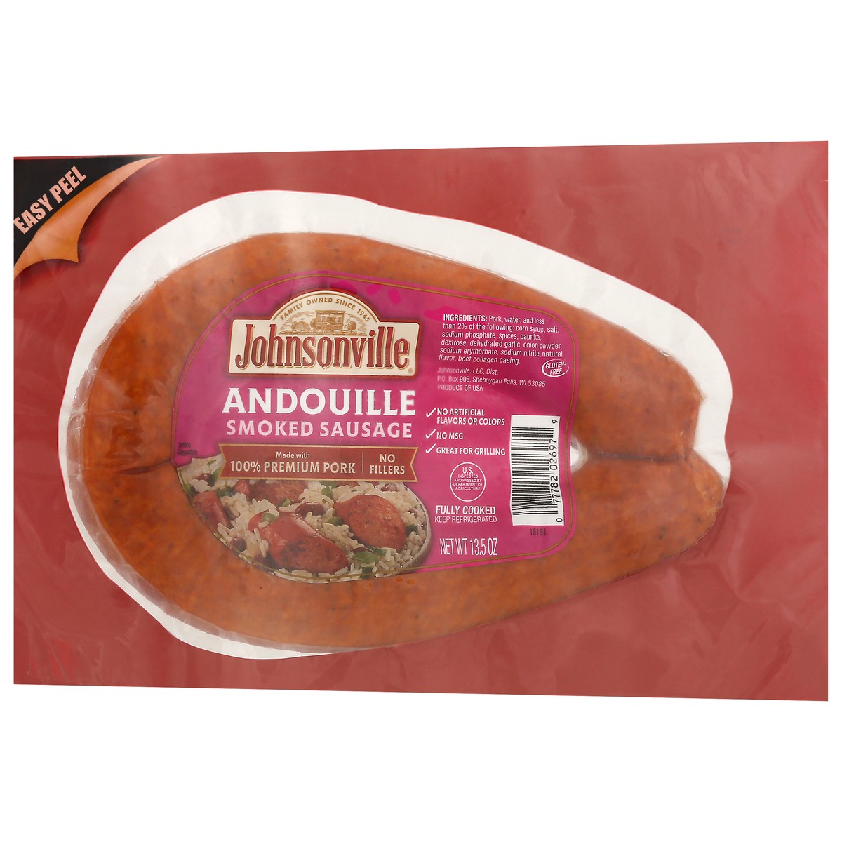 slide 2 of 9, Johnsonville Andouille Sausage, 13.5 oz