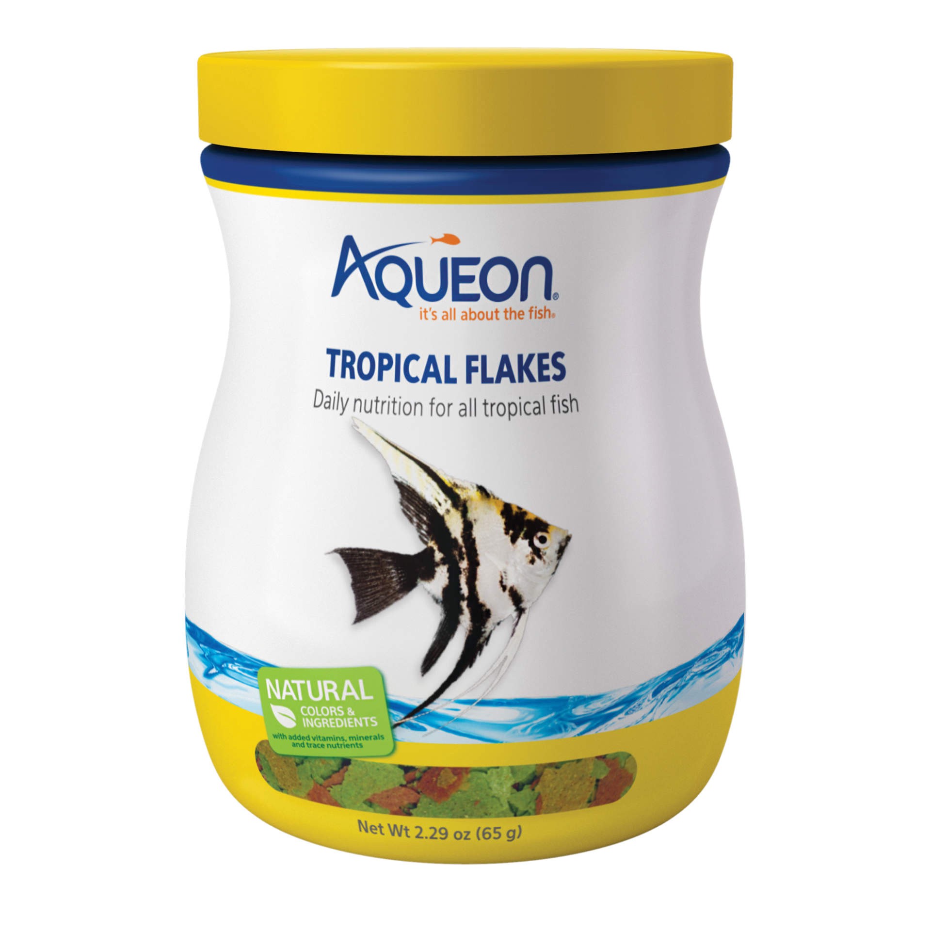 slide 1 of 7, Aqueon Tropical Flakes 2.29 Ounces, 1 ct