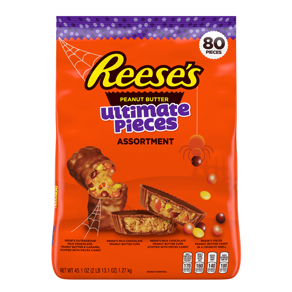 slide 1 of 1, Reese's Halloween Ultimate Pieces Candy Assortment, 45.1 oz