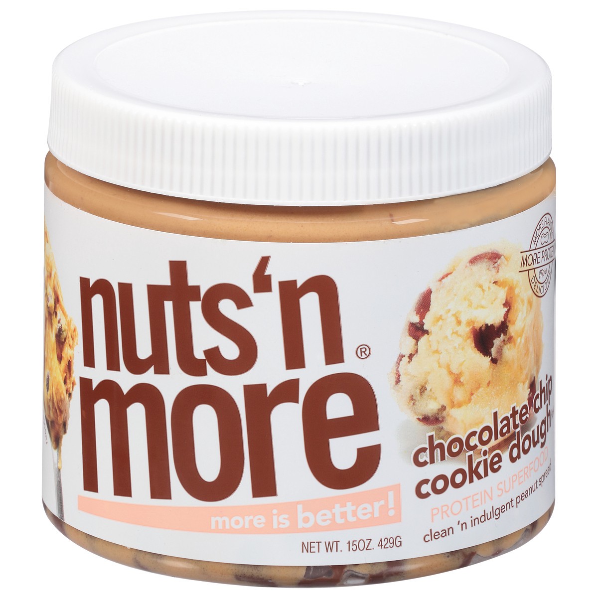 slide 3 of 4, Nuts 'N More Chocolate Chip Cookie Dough Peanut Spread 15 oz, 15 oz