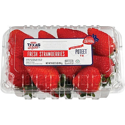 slide 1 of 1, H-E-B Texas Roots Poteet Strawberries, 16 oz