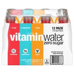 vitaminwater Sugar Variety Pack Bottles, 20 fl oz, 12 Pack