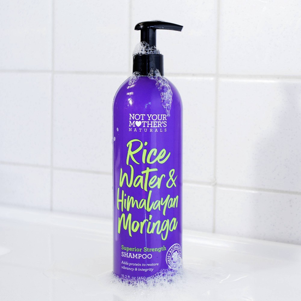 slide 4 of 5, Not Your Mother's Naturals Superior Strength Rice Water & Himalayan Moringa Shampoo 15.2 fl oz, 15.20 fl oz